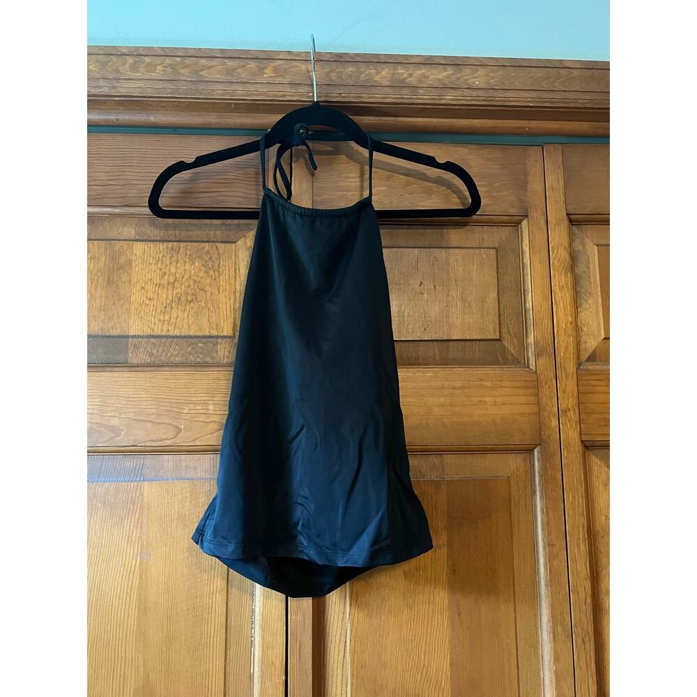 NWT Andie Women's The Baja Halter Tankini Bikini Swim Top Eco-Nylon Black Size S - Picture 2 of 12